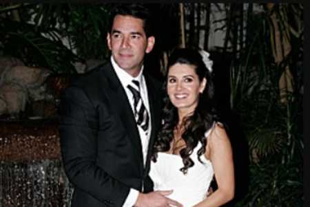 Mayrín Villanueva with her current husband, Eduardo Santamarina