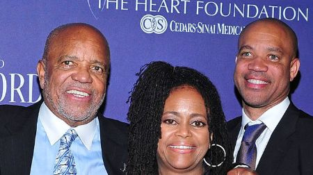 Berry Gordy avec sa fille Hazel Gordy et son fils, Kerry Gordy