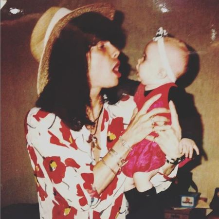Chelsea com seu pai Steven Tyler