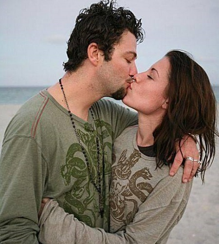Missy Rothstein com seu marido Bam Margera