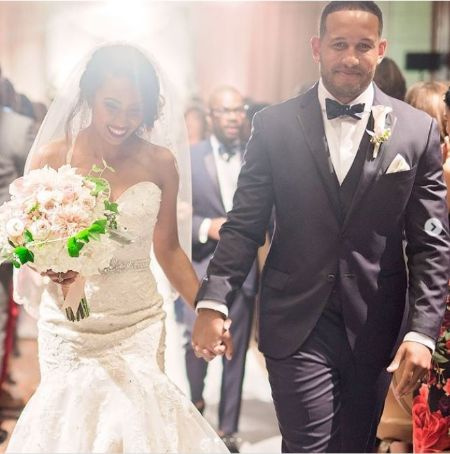 Carrington Franklin casou-se com o marido Maxx Nakwaasah em 2016