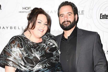 Chrissy Metz com seu agora ex-namorado Josh Stancil