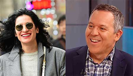   Greg Gutfeld e sua moglie Elena Moussa