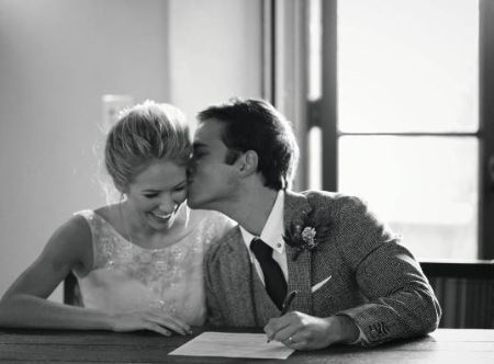 Evie Elise Kress durante su matrimonio