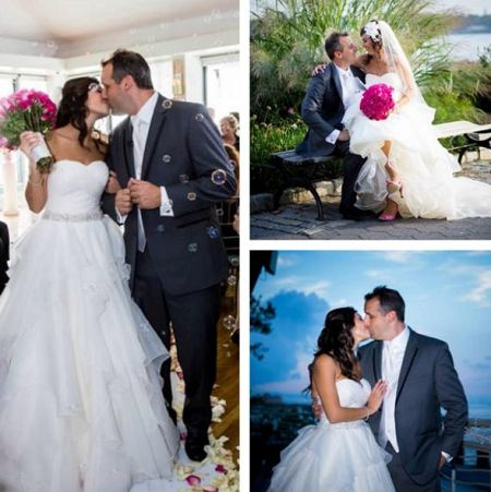 Joe Gatto y su esposa Bessy Gatto el día de su boda.