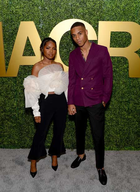Ryan Destiny et Keith Powers à la 3e soirée annuelle MACRO pré-Oscar à West Hollywood en février 2020.