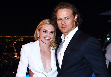 Sam Heughan y Mackenzie Mauzy