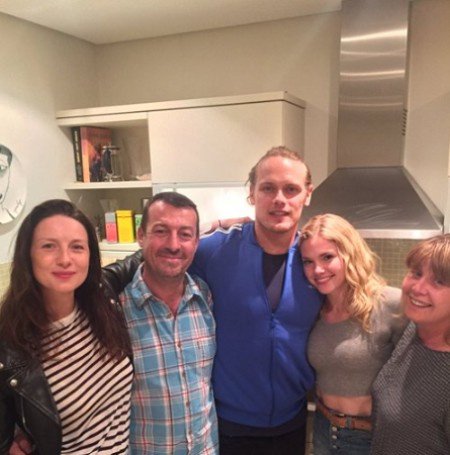 sam heughan's 37th birthday celebration