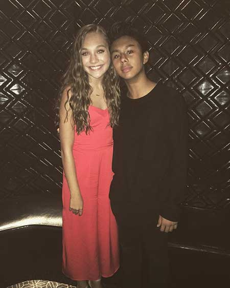 Maddie Ziegler compartió una foto con su exnovio Kenneth San Jose en su Instagram