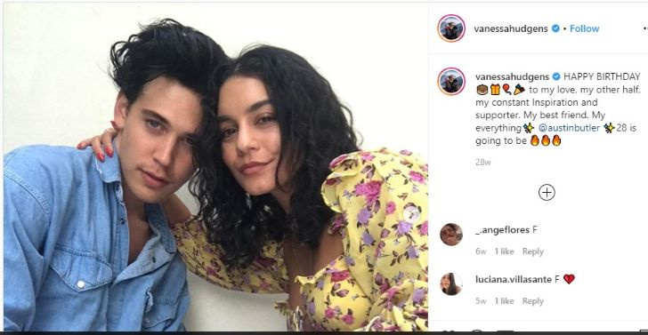 Vanessa publica una foto en su Instagram para desearle su cumpleaños a su entonces novio Austin Butler