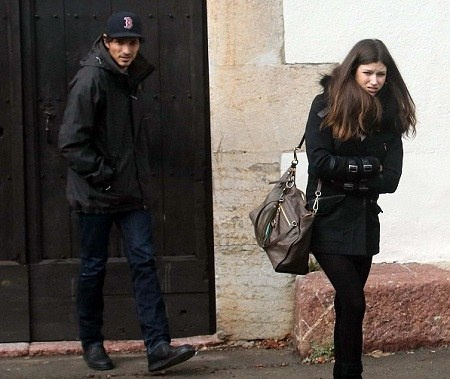 Ursula Corbero and her former beau Andres Velencoso in public