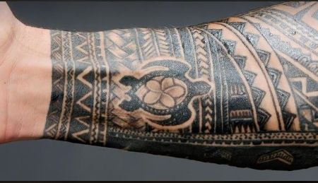   Ex-Shield-Mitglied Roman Reigns' turtle tattoo.