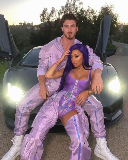   Nikita Dragon e l'ex fidanzato Michael Yerger.