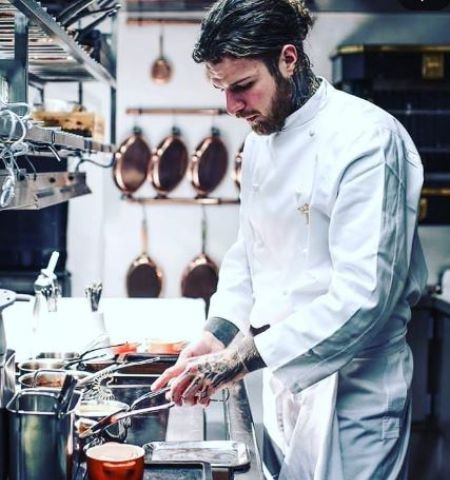 O chef escandinavo e co-proprietário do restaurante, Robert Sandberg.