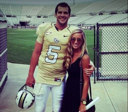   Draft NFL 2014 per i Jacksonville Jaguars Blake Bortles con la sua ex fidanzata Lindsey