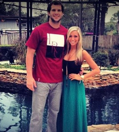   L'ex quarterback dei Jacksonville Jaguars Blake Bortles con la sua ex fidanzata Lindsey Duke