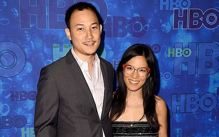 Justin Hakuta y su esposa Ali Wong, asistiendo al espectáculo