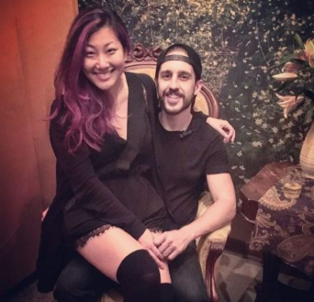 Lisa con su bebé Eric.