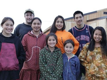 Chip Hailstone com sua esposa e filhos.