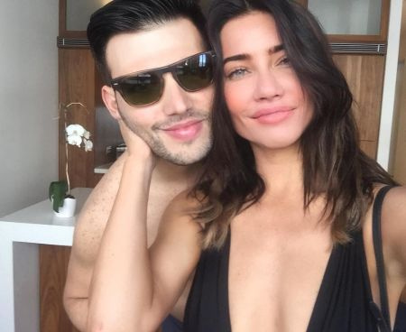 La actriz de The Bold and The Beautiful, Jacqueline McgInnis Wood, con su esposo, el agente de talentos, Elan Ruspoli.