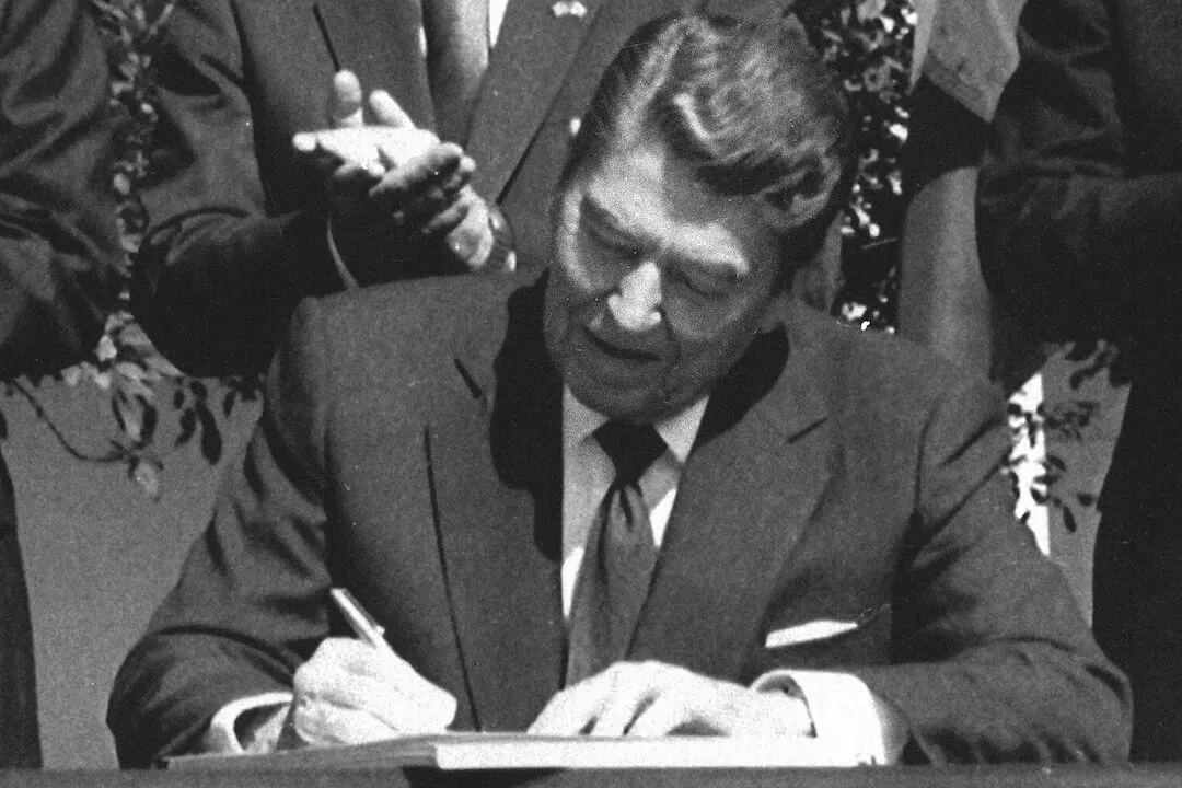 La publicité de l’Ontario a coupé les remarques de Ronald Reagan sur les tarifs douaniers, mais n’a pas simulé ses opinions