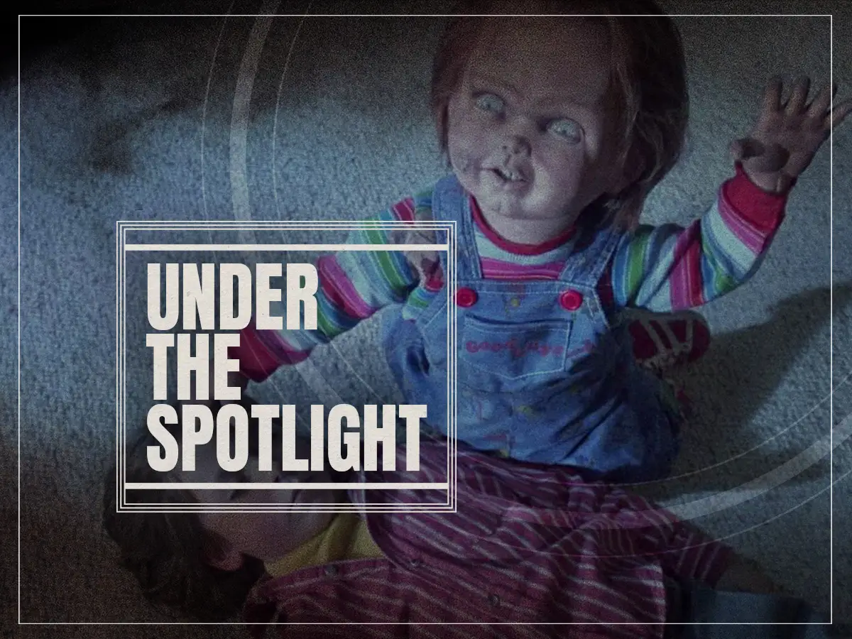 Sob o centro de atendimento: charme chucky Campy em brincadeiras