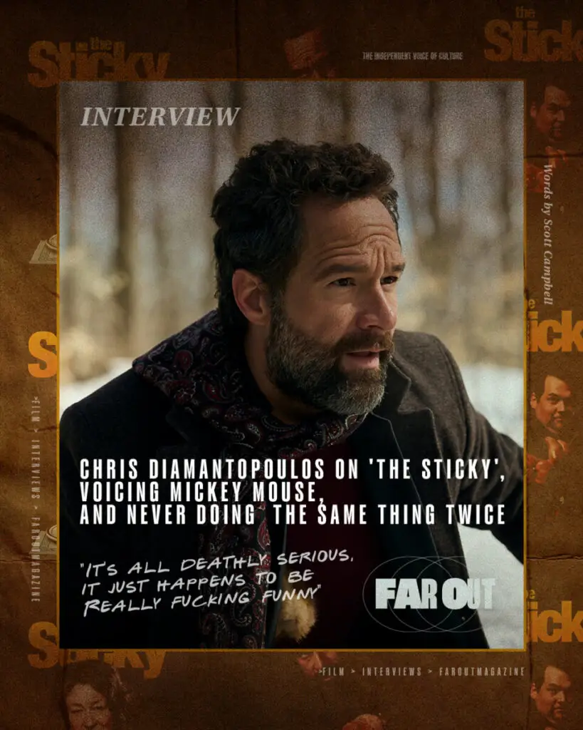 Tudo é sério, é realmente divertido: Chris Diamantopoulos no mouse Mickey Mouse pegajoso e expresso e nunca faz o mesmo