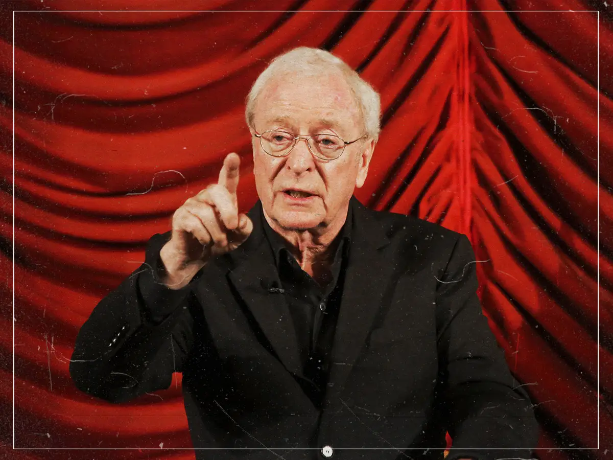 O ator Michael Caine chamou uma estrela do futuro: eu tive que cuspir o rosto