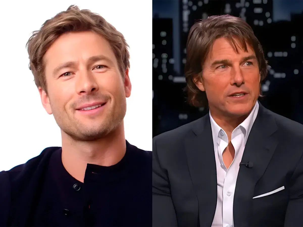 Glen Powell revela o conselho brutal que Tom Cruise deu a ele para o homem da corrida
