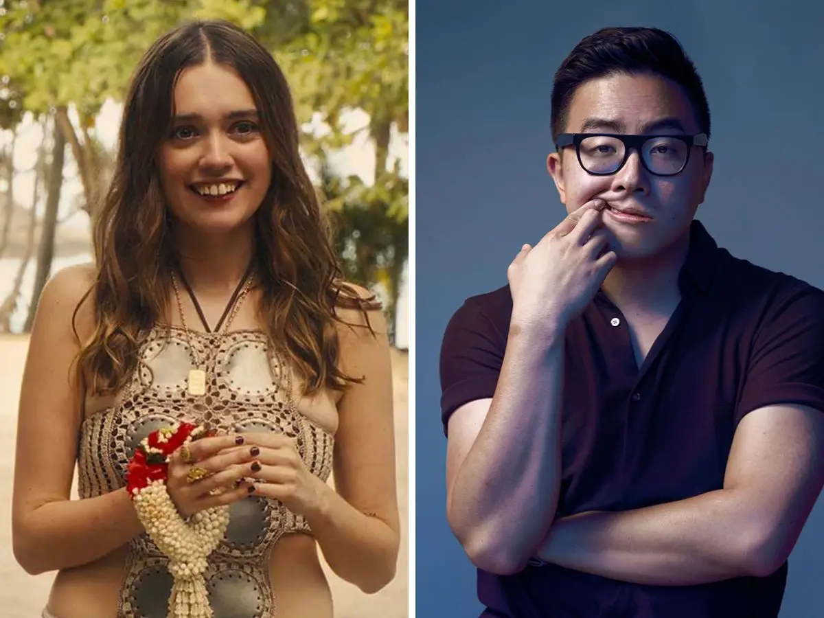 Estrella de Saturday Night Live Bowen Yang Backs Aimee Lou Wood después de la controvertida parodia The White Lotus