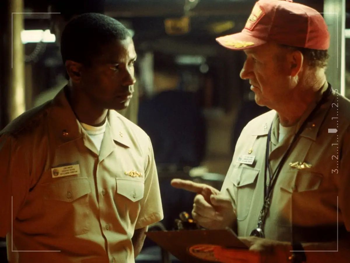 O momento em que Gene Hackman e Denzel Washington se viram na frente da cara a cara: é minha areia