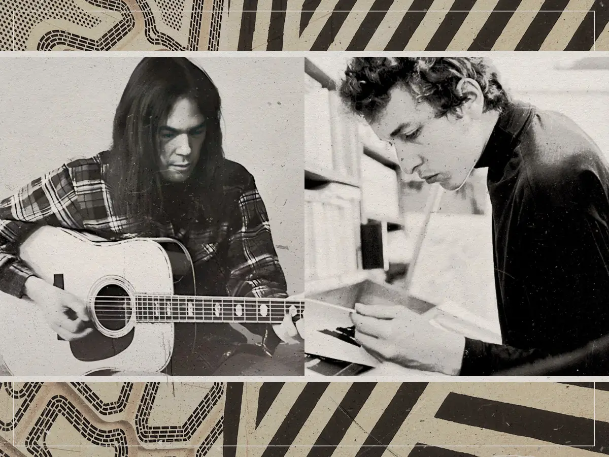 Bob Dylan e Neil Young Songs escreveram: ele me perturbava toda vez que eu ouvia