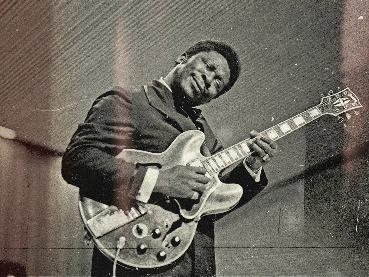 O único guitarrista que dá o suor do rei frio BB: ele tem o tom mais doce que ouvi
