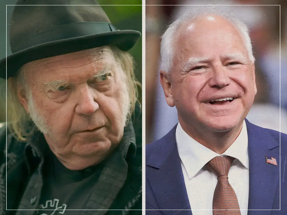Neil Young permite que Tim Walz use Rockin no mundo livre