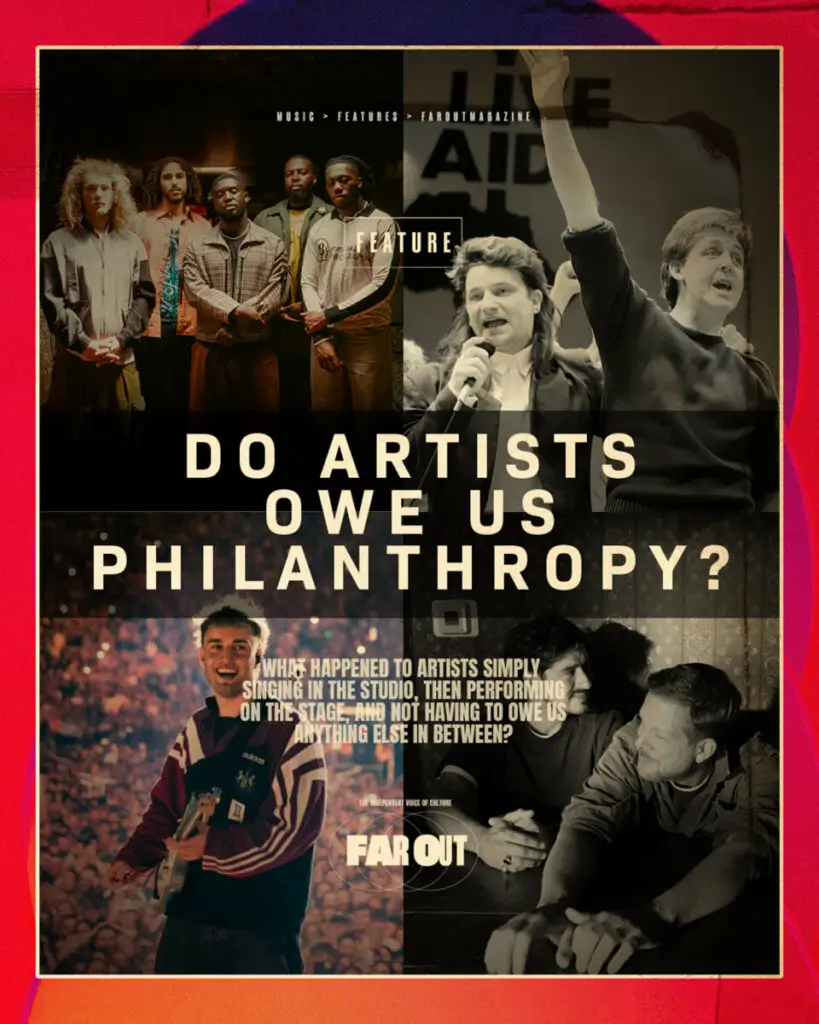¿Los artistas deben la filantropía de los Estados Unidos?