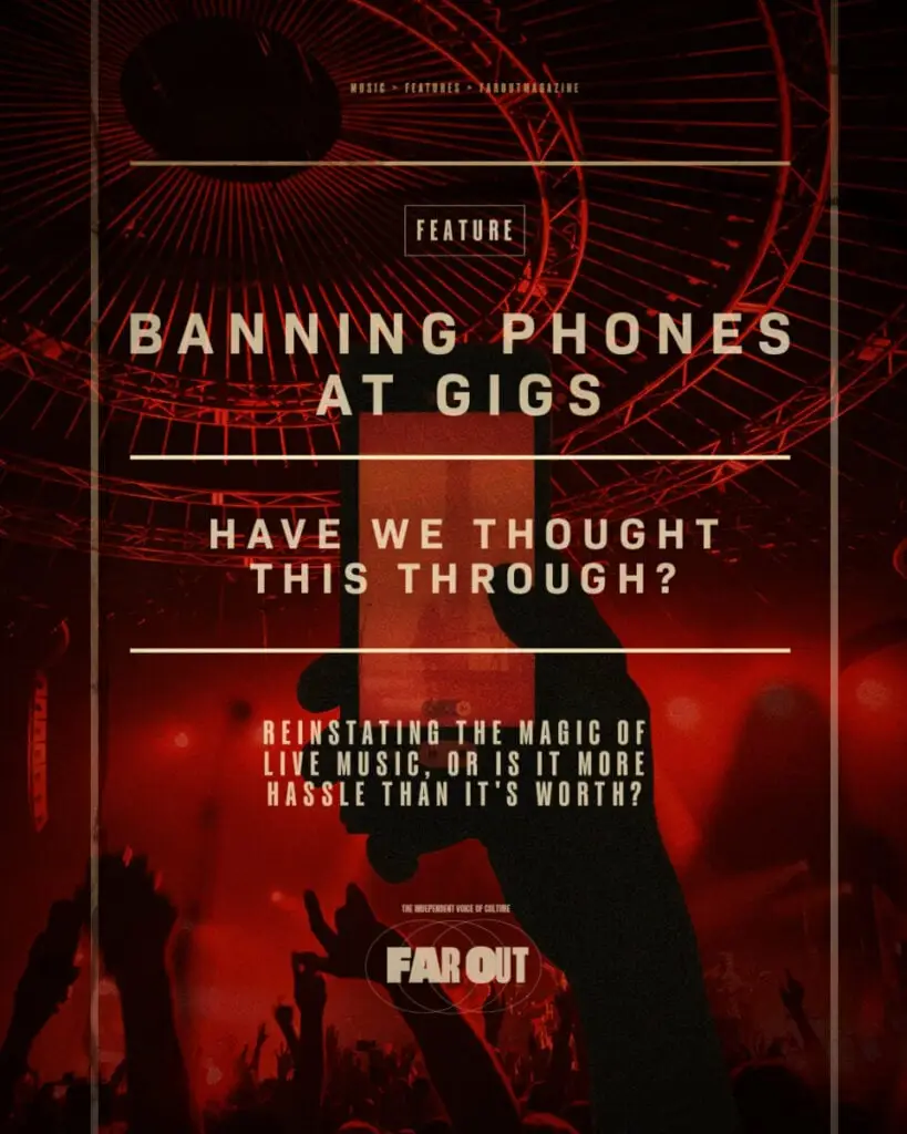 Telefone Bano durante os shows: pensamos nisso?