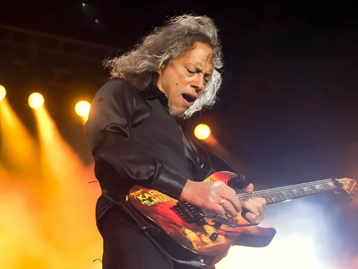 A música Kirk Hammett chegou ao concerto de metal: imediatamente soubemos que estava certo