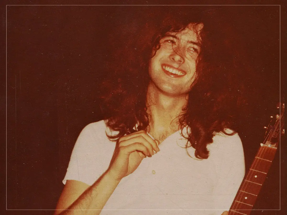 Un poco asustado: la página de Jimmy solista de la guitarra siempre luchaba por tocar