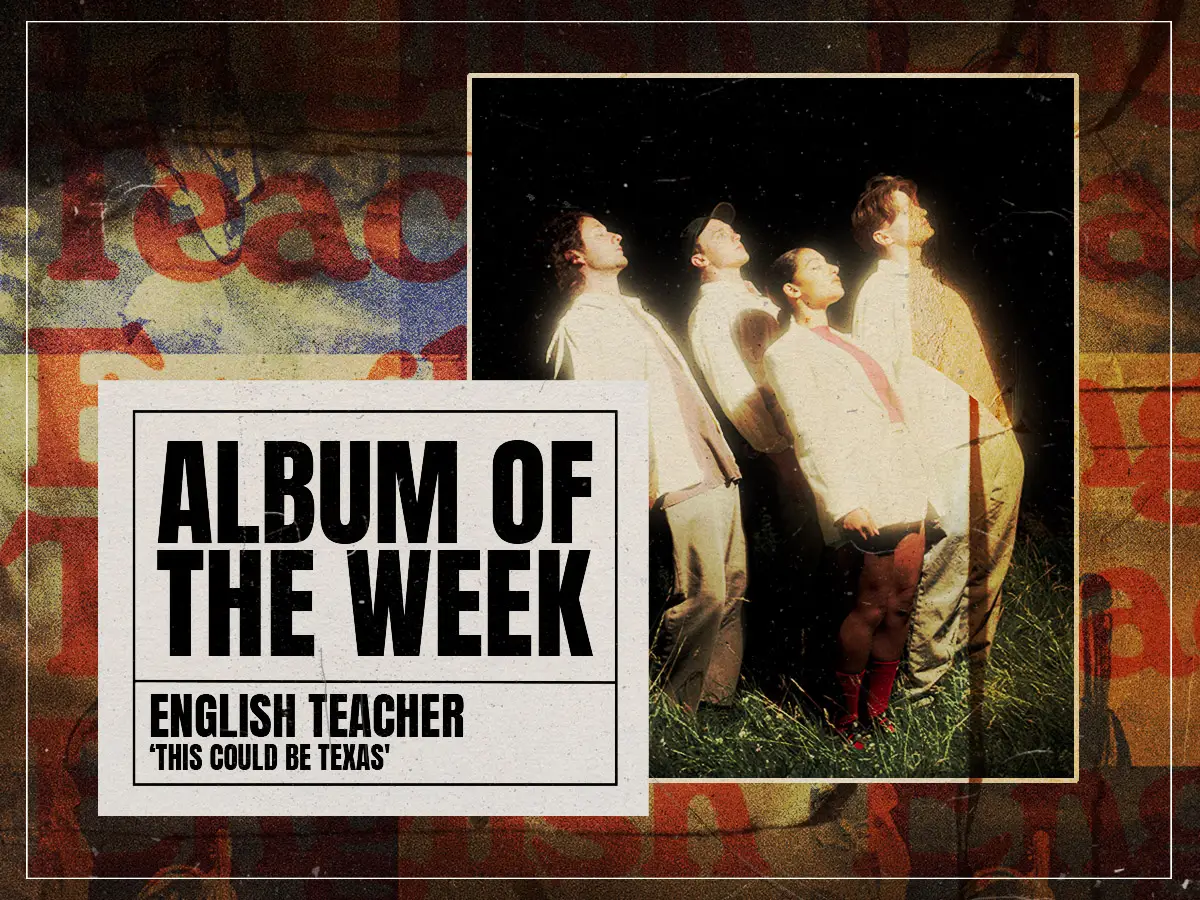 Profesor de inglés-Revisión del álbum de esto podría ser Texas: inquietud de ciencia ficción y referencialidad