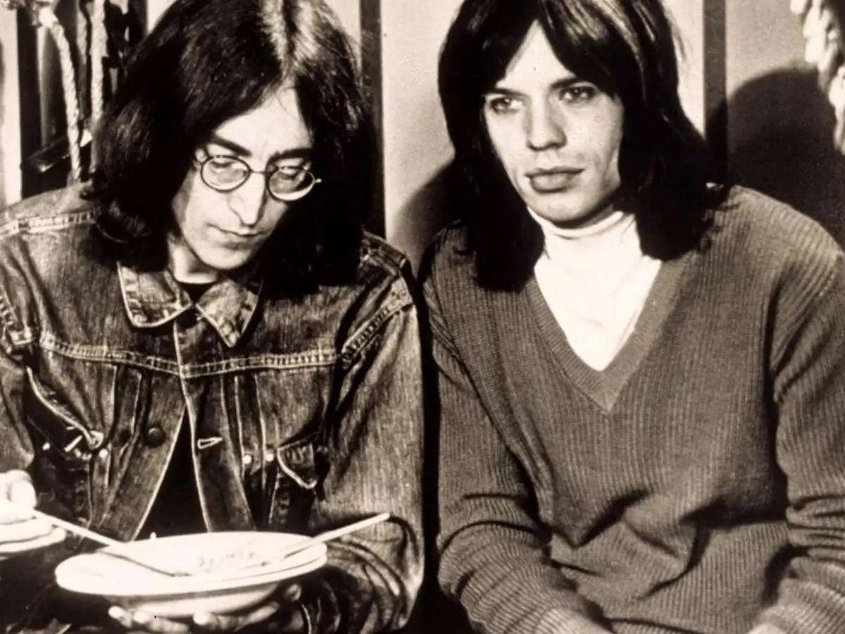 John Lennon e Mick Jagger -Song escreveram em Angela Davis