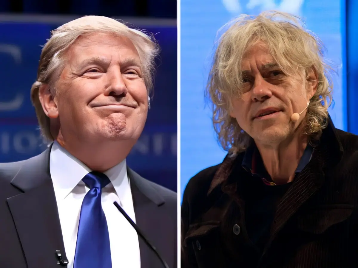 Bob Geldof descreve um Donald Trump como tempos