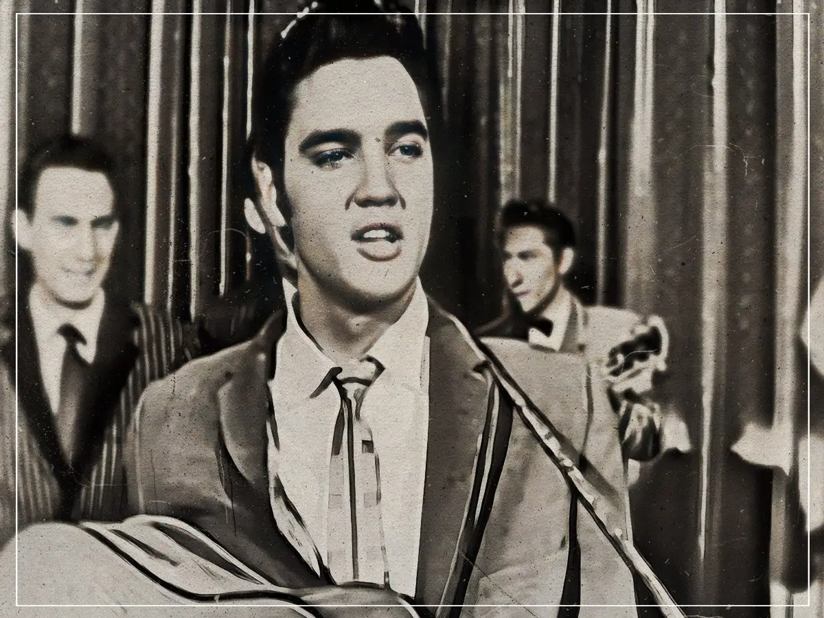 O que Elvis Presley jogou durante sua primeira aparição no Ed Sullivan Show?