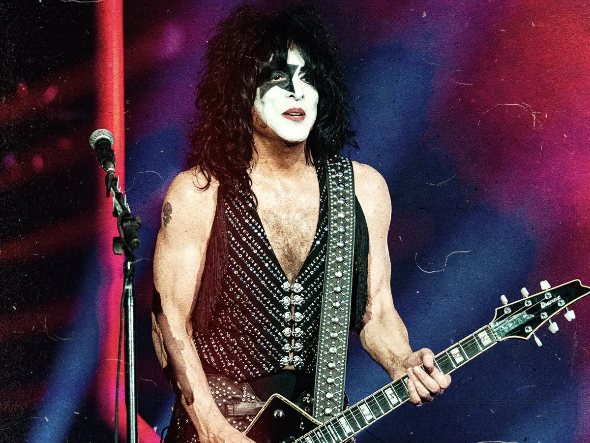 Os guitarristas Paul Stanley Modeld Kiss: Base de Tout