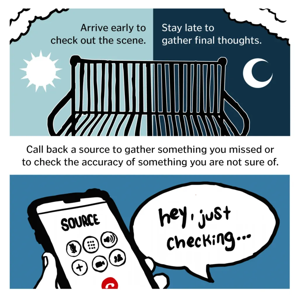 An illustrated guide to the basics of interviewing