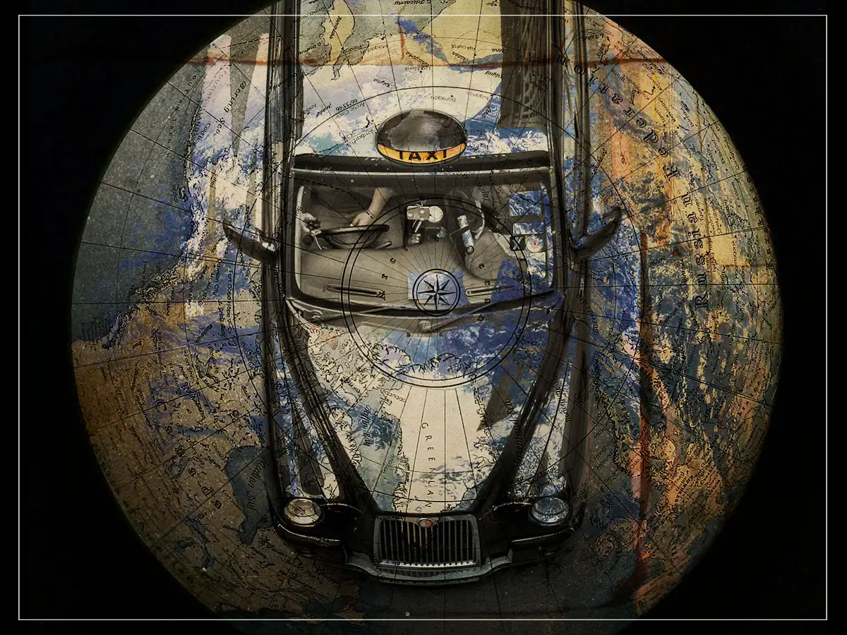 Está en el medidor: el viaje en taxi que circunnavigó el mundo