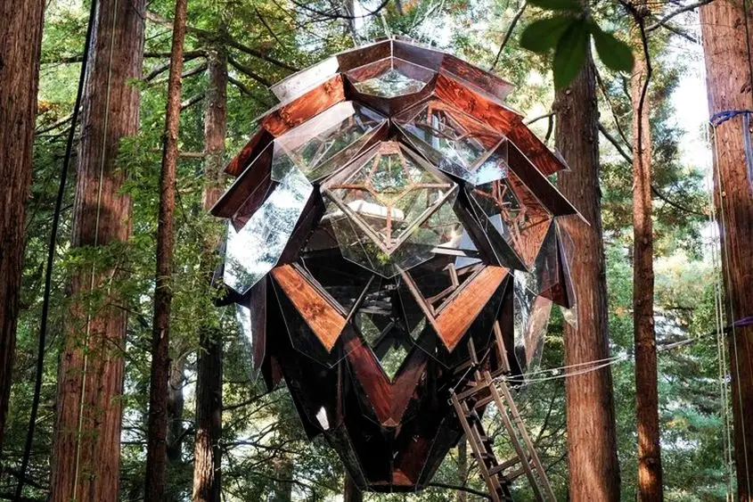 Explorando el extraordinario hotel Pinecone Treehouse
