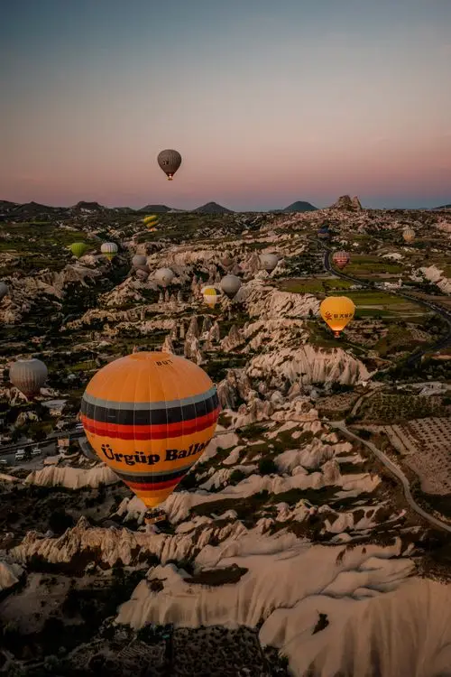 Witness the spectacular hot air balloons of Cappadocia, Turkey