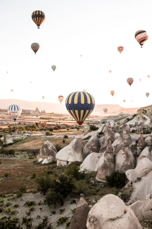 Witness the spectacular hot air balloons of Cappadocia, Turkey