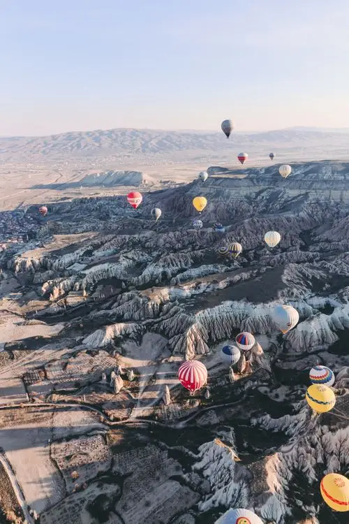 Witness the spectacular hot air balloons of Cappadocia, Turkey