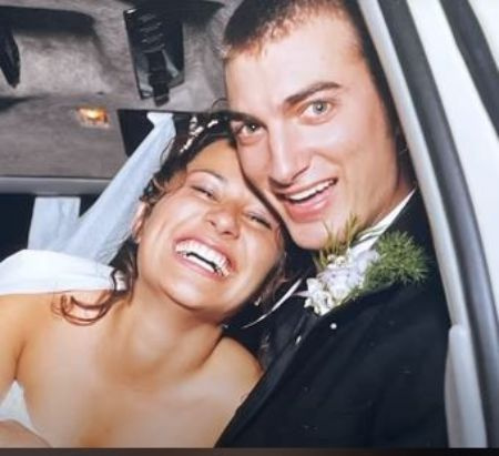 Jessie y su esposo Rhett en su boda